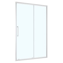 Душевая дверь Loranto 130x190 раздвижная, универсальная, прозрачное стекло 6 мм, профиль хром (CS-AB03C-130) &mdash; 
