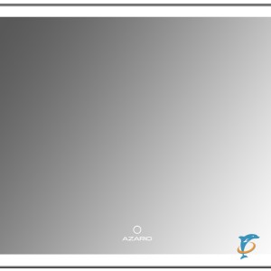 Зеркало AZARIO 1000х700 подогрев, сенсорный выключатель с функцией диммера, в алюминиевом корпусе черного цвета (AZ-Z-059WHCS)  (AZ-Z-059WHCS)