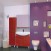 Мебель для ванной Misty Джулия 75 с зеркалом с полочкой прямая краколет красная