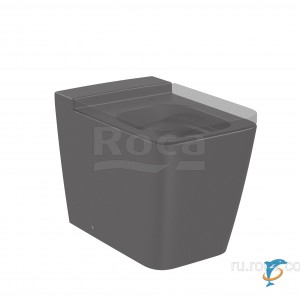 Чаша Roca Inspira Square напольная 560, BTW, Rimless, оникс 347537640  (347537640)