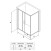 Душевое ограждение Loranto 120x80x190, профиль серый матовый (CS-AB02GG-128)