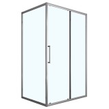 Душевое ограждение Loranto 120x80x190, профиль серый матовый (CS-AB02GG-128) &mdash; 