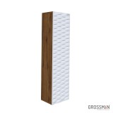 Пенал подвесной Grossman АЛЬБА-30 см веллингтон/белый — 