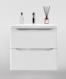 Тумба для комплекта Style Line Марелла 60 подвесная, белая, антискрейтч глянец — 