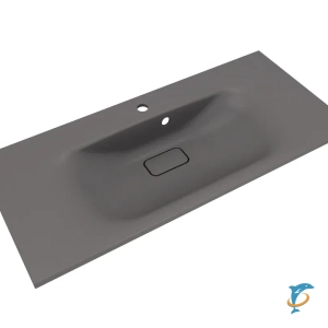 Мебельная раковина Style Line Фортуна 1000х450 кварц, серый шелк  (ЛС-00002425)