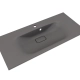 Мебельная раковина Style Line Фортуна 1000х450 кварц, серый шелк  (ЛС-00002425)