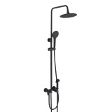 Душевая система HAIBA HB24814-7 тропический душ, латунь, черный &mdash; 