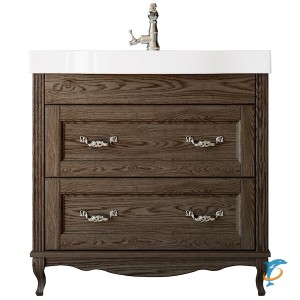 Тумба с раковиной ValenHouse Лиора 90 кальяри фурнитура хром  (L90_ТКХ+641617 ValenHouse)