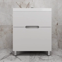 Тумба для комплекта напольная Style Line Матис 70, белый матовый — 