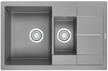 Кухонная мойка Granula GR-7802 алюминиум — 