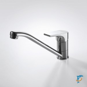 Смеситель для кухни Bravat Vega, низкий с изливом 220 мм  (F7119177CP-1)