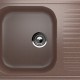 Односекционная реверсивная мойка ULGRAN U-202 терракот  (U-202-307)