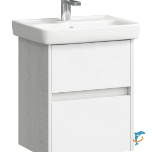 Тумба с раковиной Aqwella City 50 подвесная дуб канадский (CI0105DK+195032)