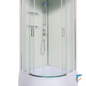 Душевая кабина Loranto NEO 90x90x(170+38) с высоким поддоном 38см, профиль серебро (CS-22011)  (CS-22011)