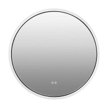 Зеркало с подсветкой Azario Ольга 700х700х70 АZ-LED013425, черный матовый &mdash; 