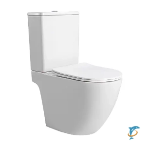 Унитаз-компакт Azario LEVITA 630х385х815 напольный, безободковый, система смыва "Скрытое Торнадо", с быстросъемным сиденьем "Микролифт" ( AZ-2903T) (AZ-2903T)