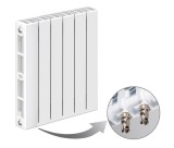 Биметаллический радиатор RIFAR VENTIL 500 SVR 10 секций нижнее правое подключение (белый RAL 9016) — 