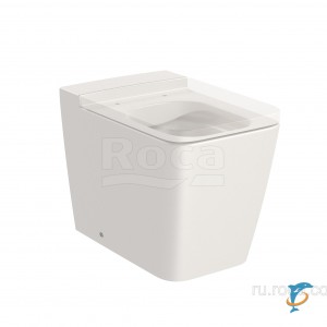 Чаша Roca Inspira Square напольная 560, BTW, Rimless, бежевый 347537650 (347537650)