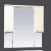 Зеркало со шкафом Мисти(Misty) Кристи 105 белая эмаль