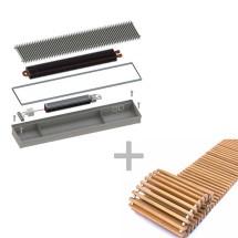 Конвектор ITTBL.140.340.2100 с решеткой GRILL.SGWL-34-2100 венге. — 