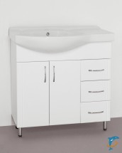 Мебель для ванной Style Line Эко Стандарт 25 (3 ящ.) 80 (раковина умывальник Коралл 82, правая) &mdash; 