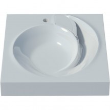 Раковина Stella Polar Киото 60x60 для установки над стиральной машиной, цвет белый — 