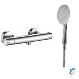 Смеситель для душа HAIBA HB20809 термостат, латунь, хром  (HB20809)