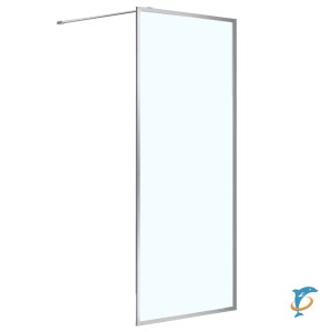 Душевая перегородка AZARIO RICHMOND 6310 Walk-in 1400x2000 прозрачное стекло 6 мм, цыет профиля серебро (AZ-NAG 6310 1400)  (AZ-NAG 6310 1400)