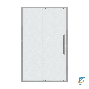 Душевая дверь в нишу GROSSMAN Cosmo 130х195 хром, стекло шиншилла  (100.K33.02.130.10.02)