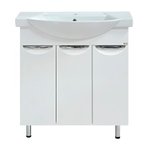 Тумба с раковиной Мисти(Misty) Лаванда 80 прямая — Тумба с раковиной Misty Лаванда 80 прямая