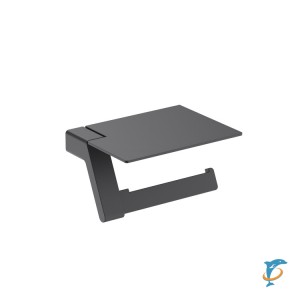 Бумагодержатель с полкой для телефона Timo Selene 14043/03 черный (14043/03)