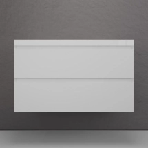 Тумба с раковиной подвесная Style Line Манхэттен 100 2 ящика PLUS, белый матовый — Тумба с раковиной Style Line Монако 80 plus осина белая ЛС-00000634