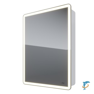 Шкаф зеркальный Dreja POINT 60 LED-подсветка, белый (99.9032)