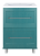 Тумба для комплекта Misty Марта-60 напольная 2 ящика, бирюза, ПВХ