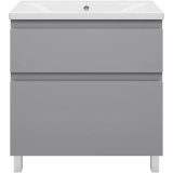 Тумба под раковину Misty Лаки 80 (серая) — 