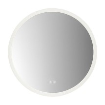 Зеркало с подсветкой в ванную Azario Ольга 700х700х70 АZ-LED013525, белый матовый &mdash; 