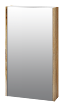 Зеркало со шкафом Misty Ива 45 белый, каштан левый — 