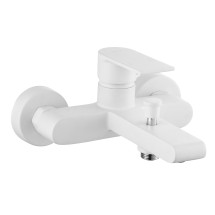 Смеситель для ванны AZARIO DELANO короткий излив, белый (AZ-158405126) — 