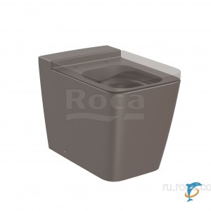 Чаша Roca Inspira Square напольная 560, BTW, Rimless, кофейный 347537660  (347537660)