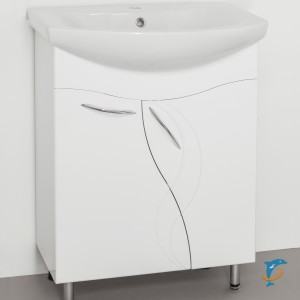 Тумба с раковиной Style Line Амелия 65  (ЛС-00000009+ЛС-00000148)