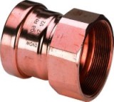 Переходник под пресс на внутреннюю резьбу Viega, медь, модель 2412XL &mdash; 