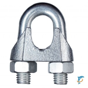 Тросовый зажим из нержавеющей стали для троса 4 мм  (зажим 4мм)