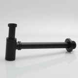 Сифон для раковины Point, чёрный матовый — 