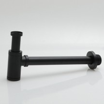Сифон для раковины Point, чёрный матовый — 