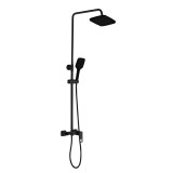 Душевая система HAIBA HB24615-7 тропический душ, латунь, черный — 