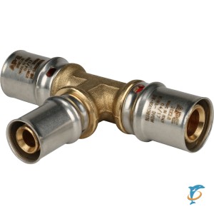 Stout Тройник переходной 20х16х20 для металлопластиковых труб прессовой  (SFP-0005-201620)