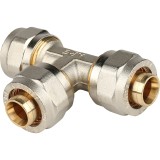 Stout Тройник равнопроходный 20х20х20 для металлопластиковых труб винтовой — 