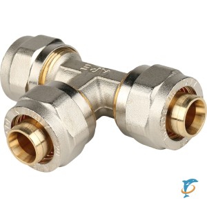 Stout Тройник равнопроходный 20х20х20 для металлопластиковых труб винтовой  (SFS-0009-000020)