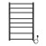 Полотенцесушитель электрический AZARIO MILAN 500/800, ГРАФИТ R 8 пер. (AZ83900G)