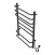 Полотенцесушитель электрический AZARIO MILAN 500/800, ГРАФИТ R 8 пер. (AZ83900G)